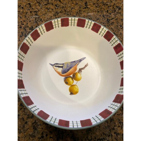 Vintage Lenox Winter Greeting Christimas Holiday Everyday Plate & 3 Bowls - Picture 12 of 12